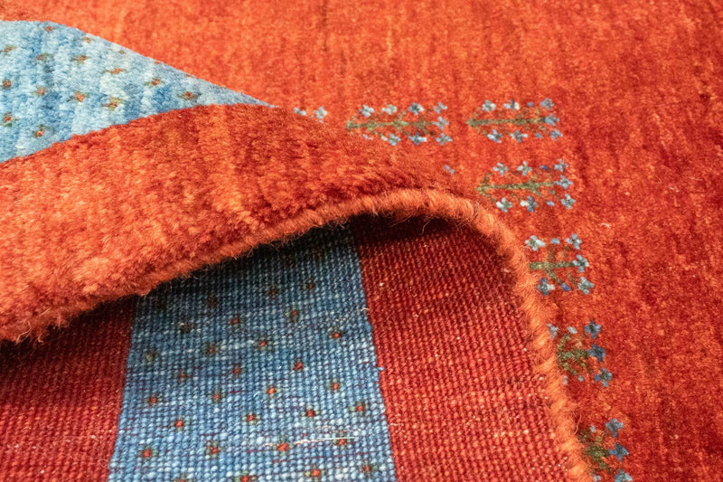 Tappeto corsia Tappeto Gabbeh - Loribaft Persero - 174 x 88 cm - rosso
