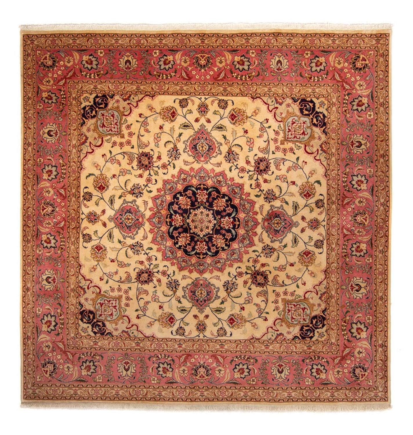 Tappeto Persero - Tabriz quadrato  - 250 x 244 cm - beige