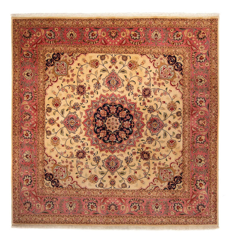 Tappeto Persero - Tabriz quadrato  - 250 x 244 cm - beige