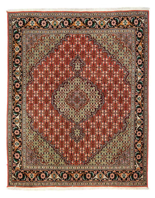 Tappeto Persero - Tabriz - 191 x 154 cm - rosso scuro