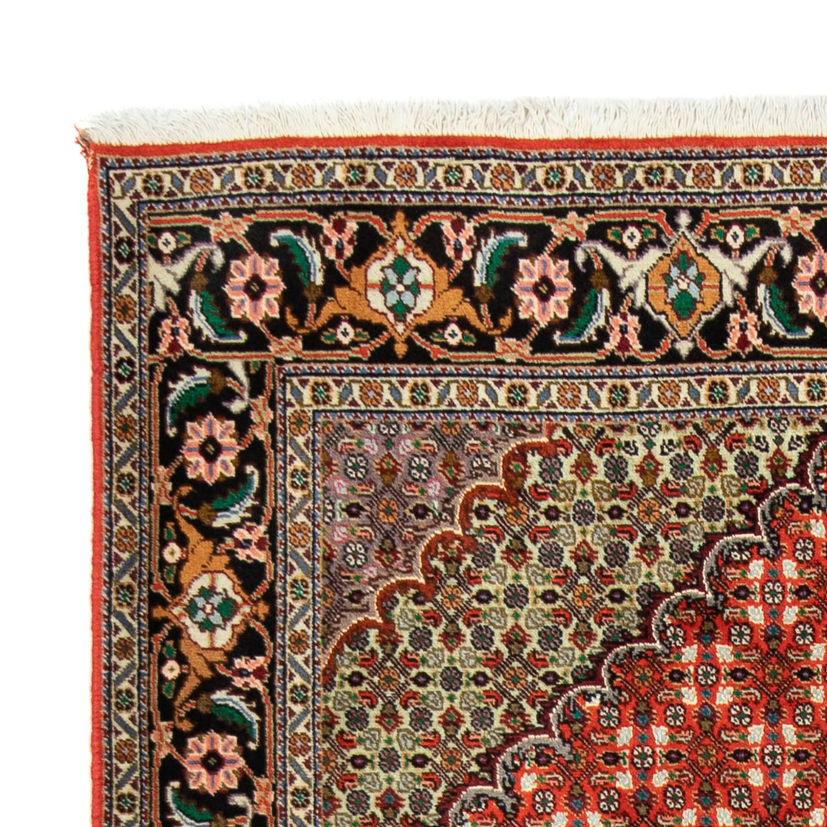 Tappeto Persero - Tabriz - 191 x 154 cm - rosso scuro