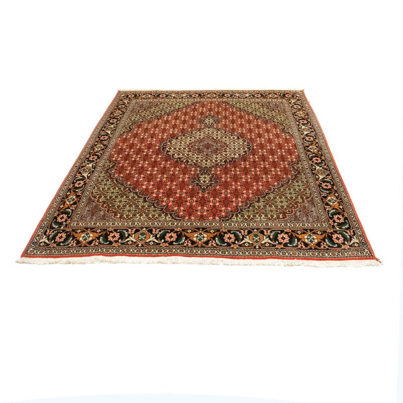 Tappeto Persero - Tabriz - 191 x 154 cm - rosso scuro