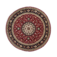 Tappeto Persero - Tabriz - Reale rotondo  - 245 x 245 cm - rosso scuro