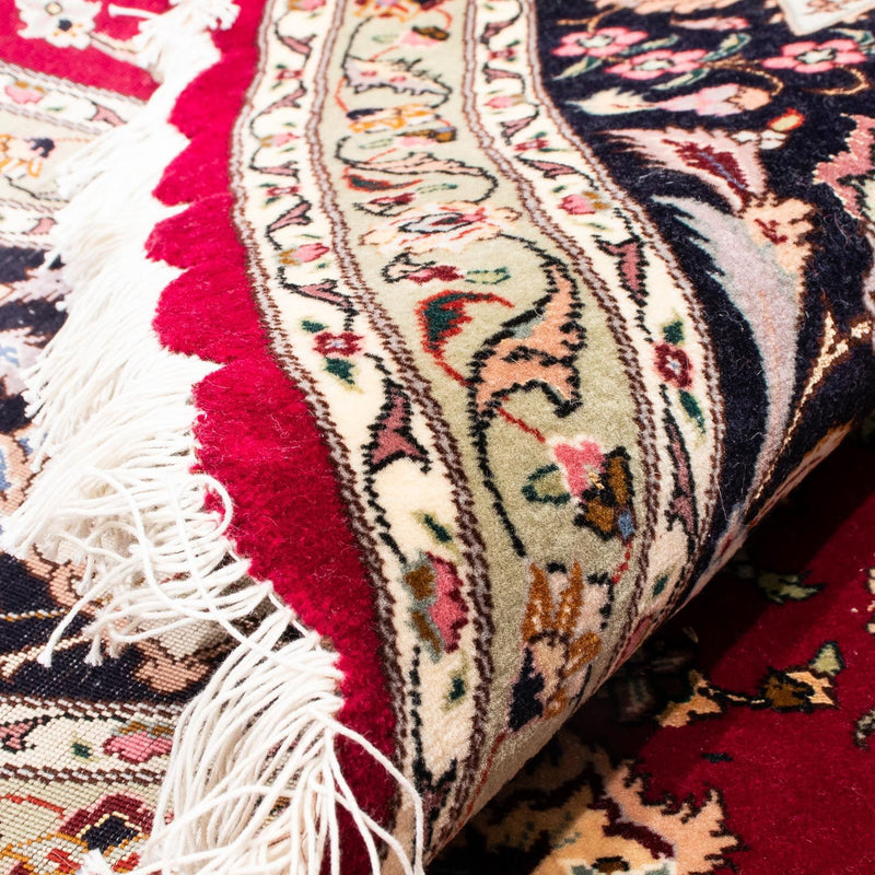 Tappeto Persero - Tabriz - Reale rotondo  - 245 x 245 cm - rosso scuro
