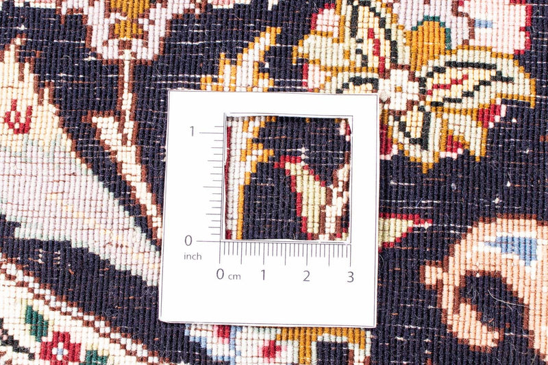 Tappeto Persero - Tabriz - Reale rotondo  - 245 x 245 cm - rosso scuro