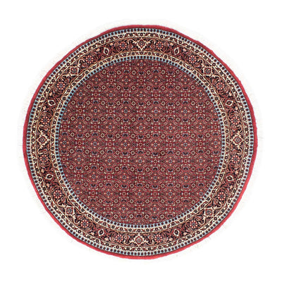 Tappeto Persero - Bidjar rotondo  - 155 x 155 cm - rosso scuro