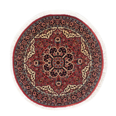 Tappeto Persero - Bidjar rotondo  - 100 x 100 cm - rosso scuro