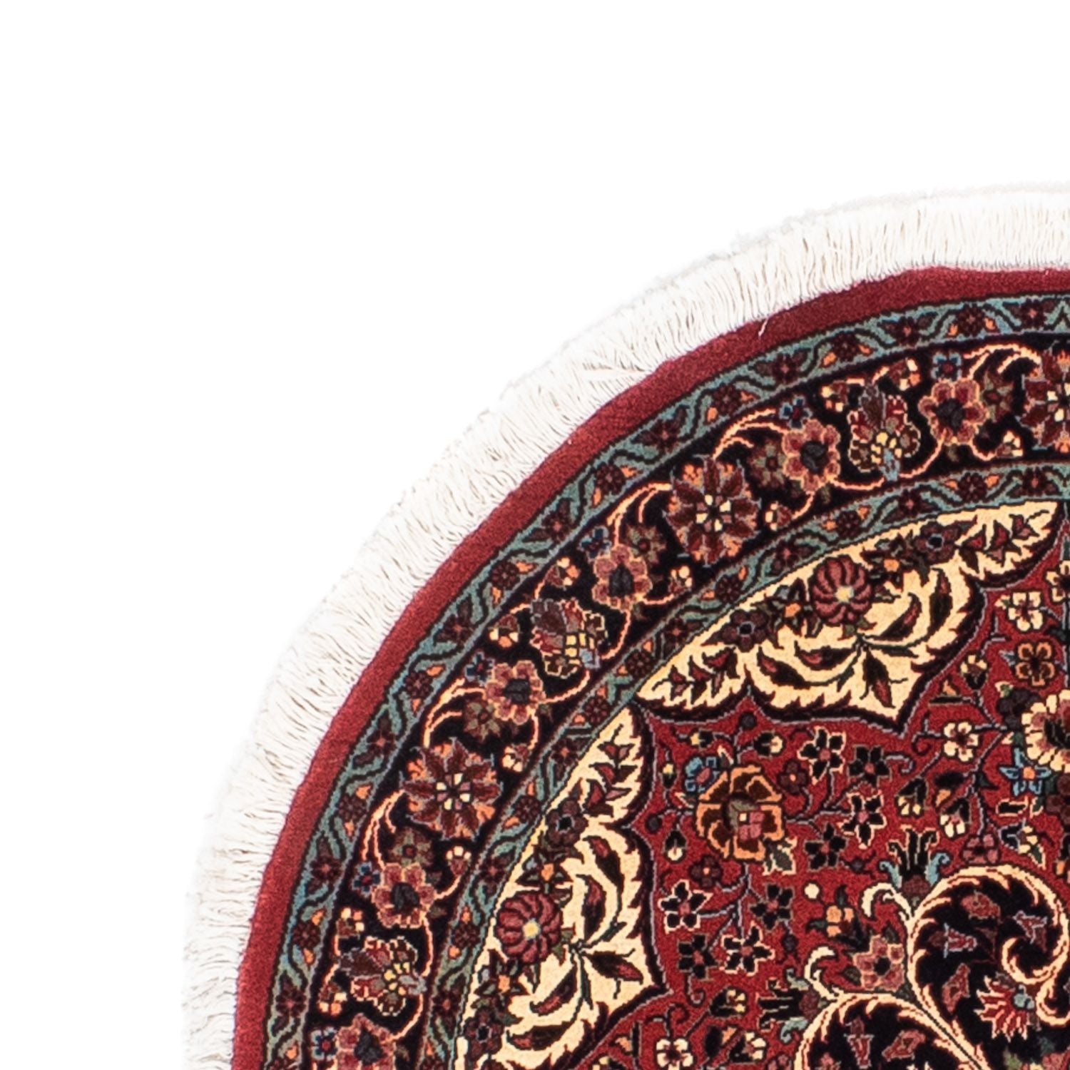 Tappeto Persero - Bidjar rotondo  - 100 x 100 cm - rosso scuro