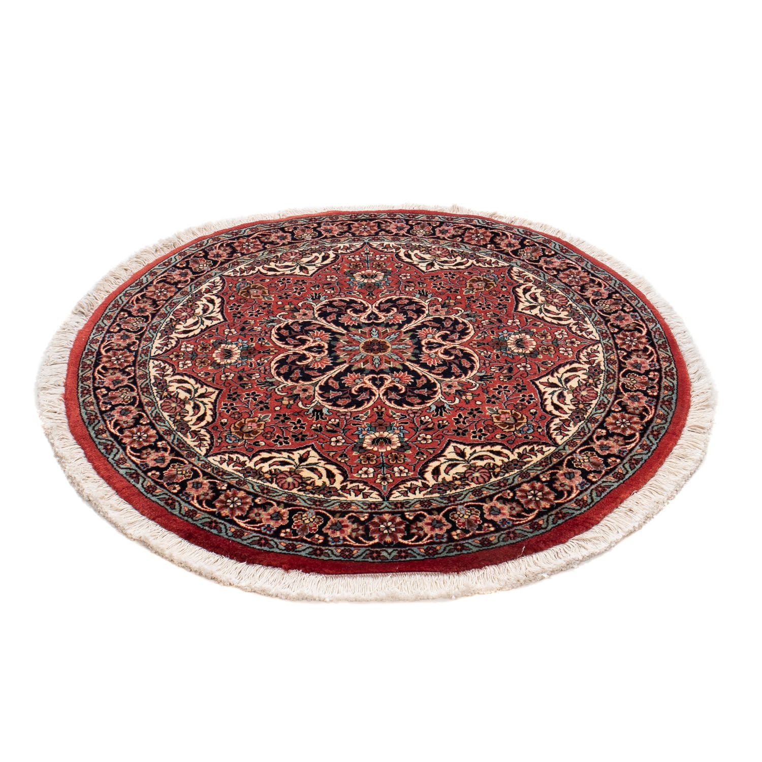Tappeto Persero - Bidjar rotondo  - 100 x 100 cm - rosso scuro
