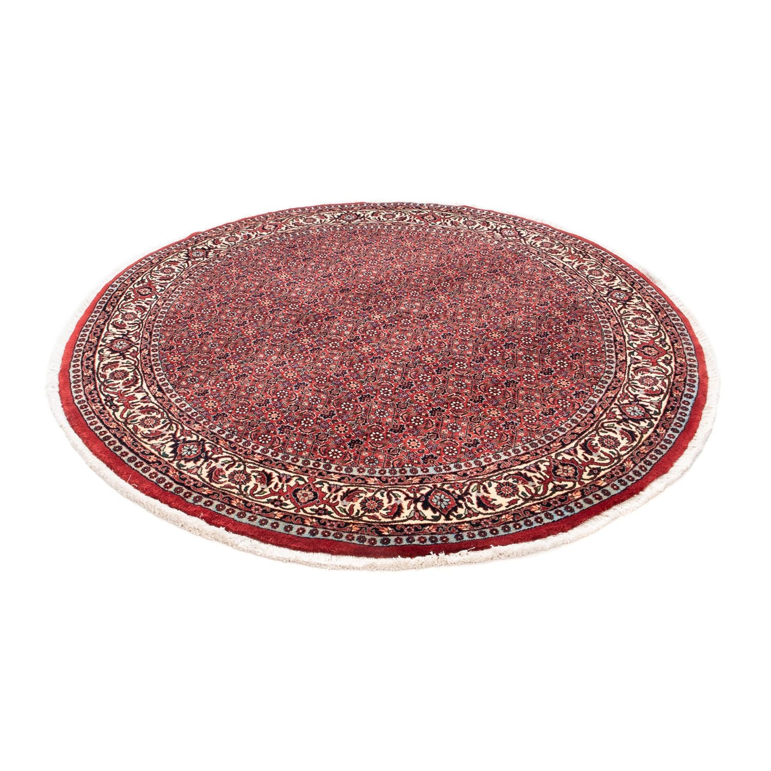 Tappeto Persero - Bidjar rotondo  - 155 x 155 cm - rosso scuro