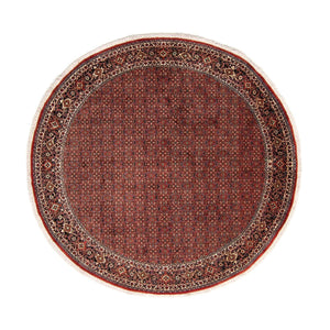 Tappeto Persero - Bidjar rotondo  - 250 x 250 cm - rosso scuro
