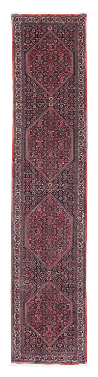 Tappeto corsia Tappeto Persero - Bidjar - 380 x 75 cm - rosso scuro
