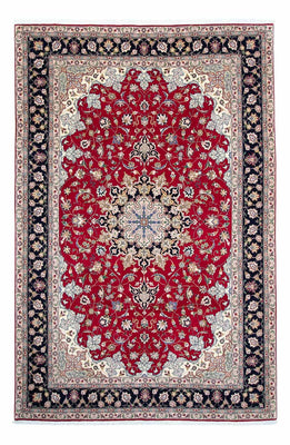 Tappeto Persero - Tabriz - Reale - 302 x 203 cm - rosso scuro