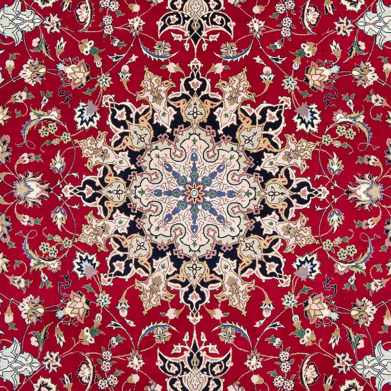 Tappeto Persero - Tabriz - Reale - 302 x 203 cm - rosso scuro