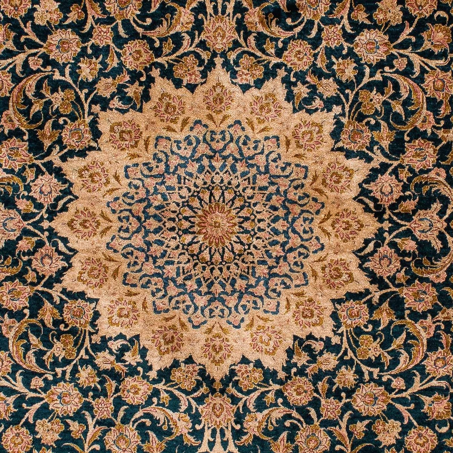 Tappeto di seta - seta cinese - 183 x 122 cm - rosso scuro