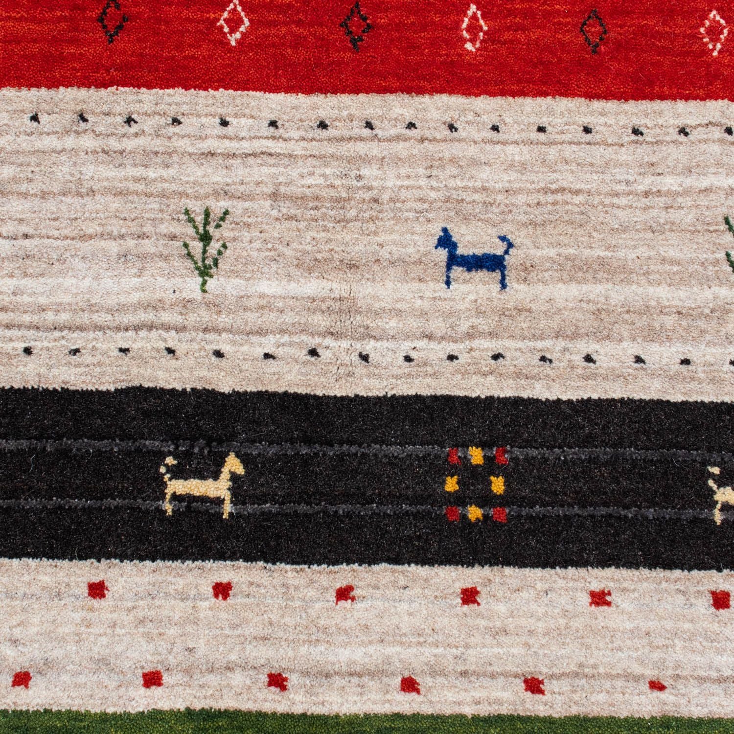 Tappeto Gabbeh - Loribaft Persero - 202 x 143 cm - multicolore