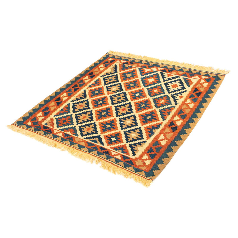 Tappeto Kelim - Orientale quadrato  - 100 x 100 cm - beige
