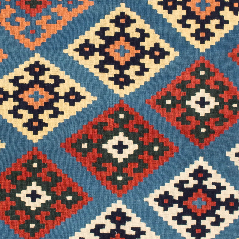 Tappeto Kelim - Orientale quadrato  - 104 x 100 cm - blu scuro