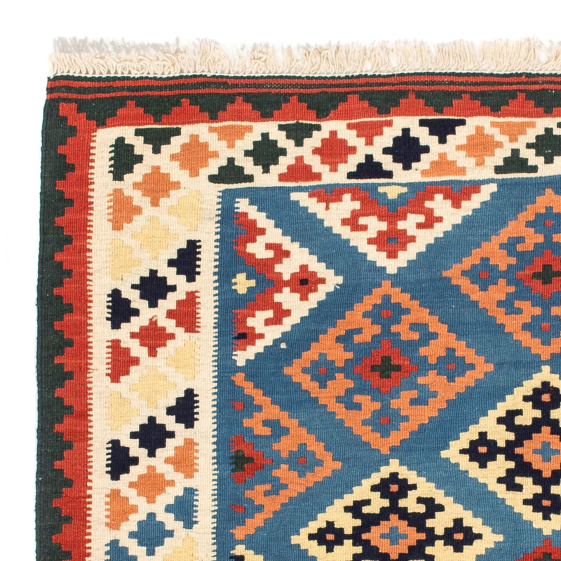 Tappeto Kelim - Orientale quadrato  - 104 x 100 cm - blu scuro