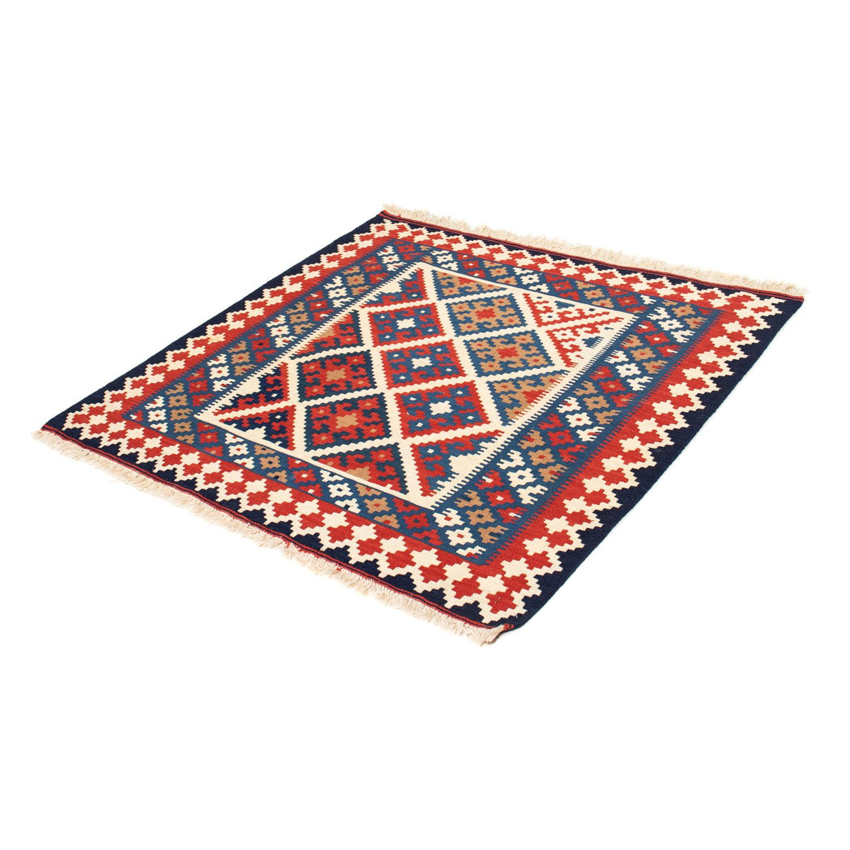 Tappeto Kelim - Orientale quadrato  - 103 x 100 cm - multicolore