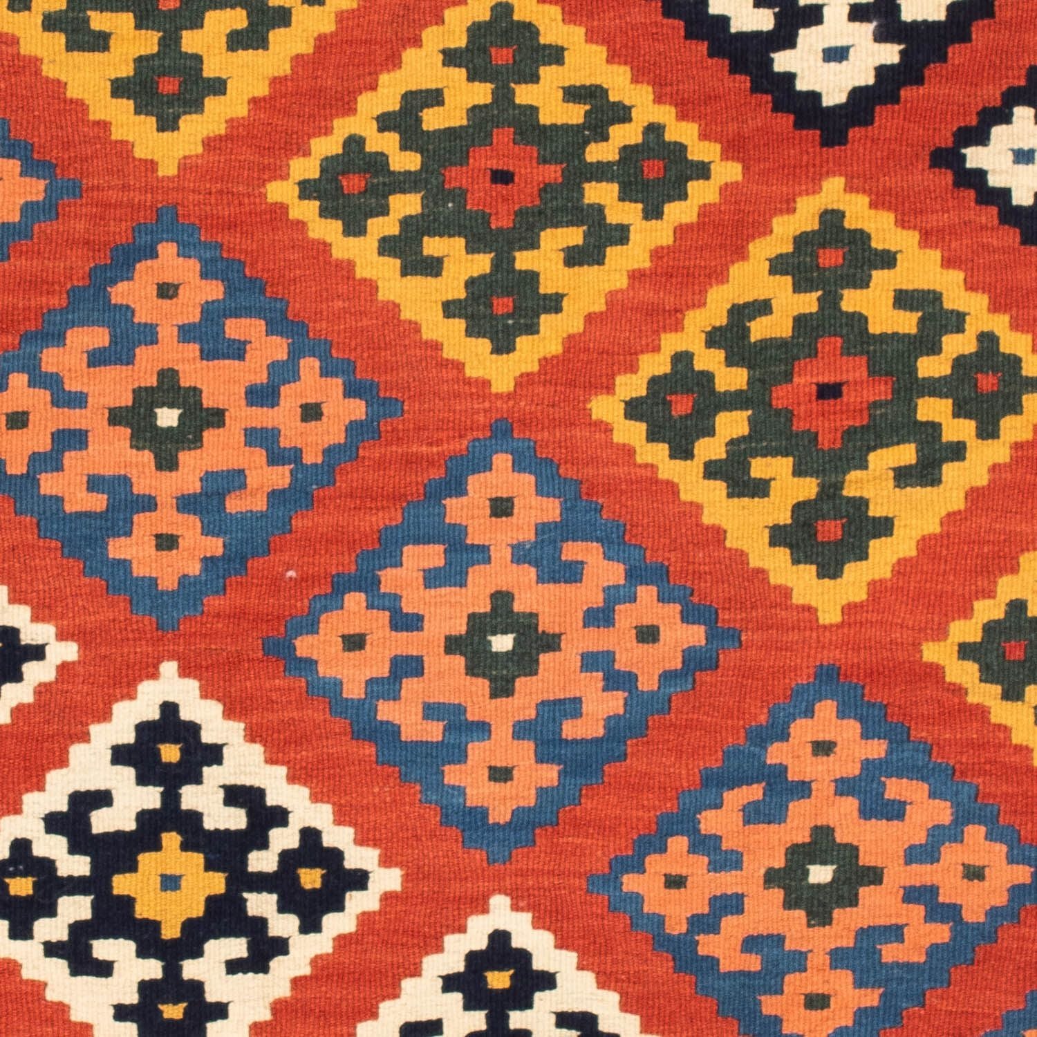 Tappeto Kelim - Orientale quadrato  - 106 x 104 cm - rosso