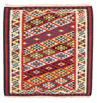Tappeto Kelim - Orientale quadrato  - 104 x 103 cm - multicolore