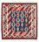 Tappeto Kelim - Orientale quadrato  - 103 x 102 cm - blu scuro