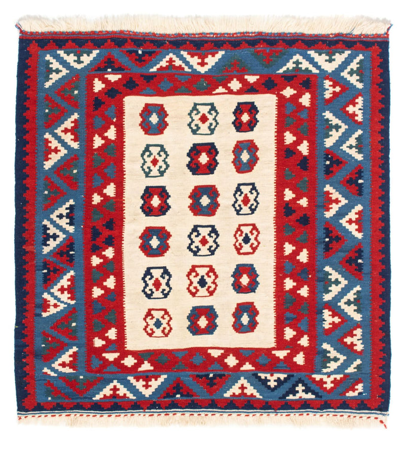 Tappeto Kelim - Orientale quadrato  - 100 x 100 cm - beige