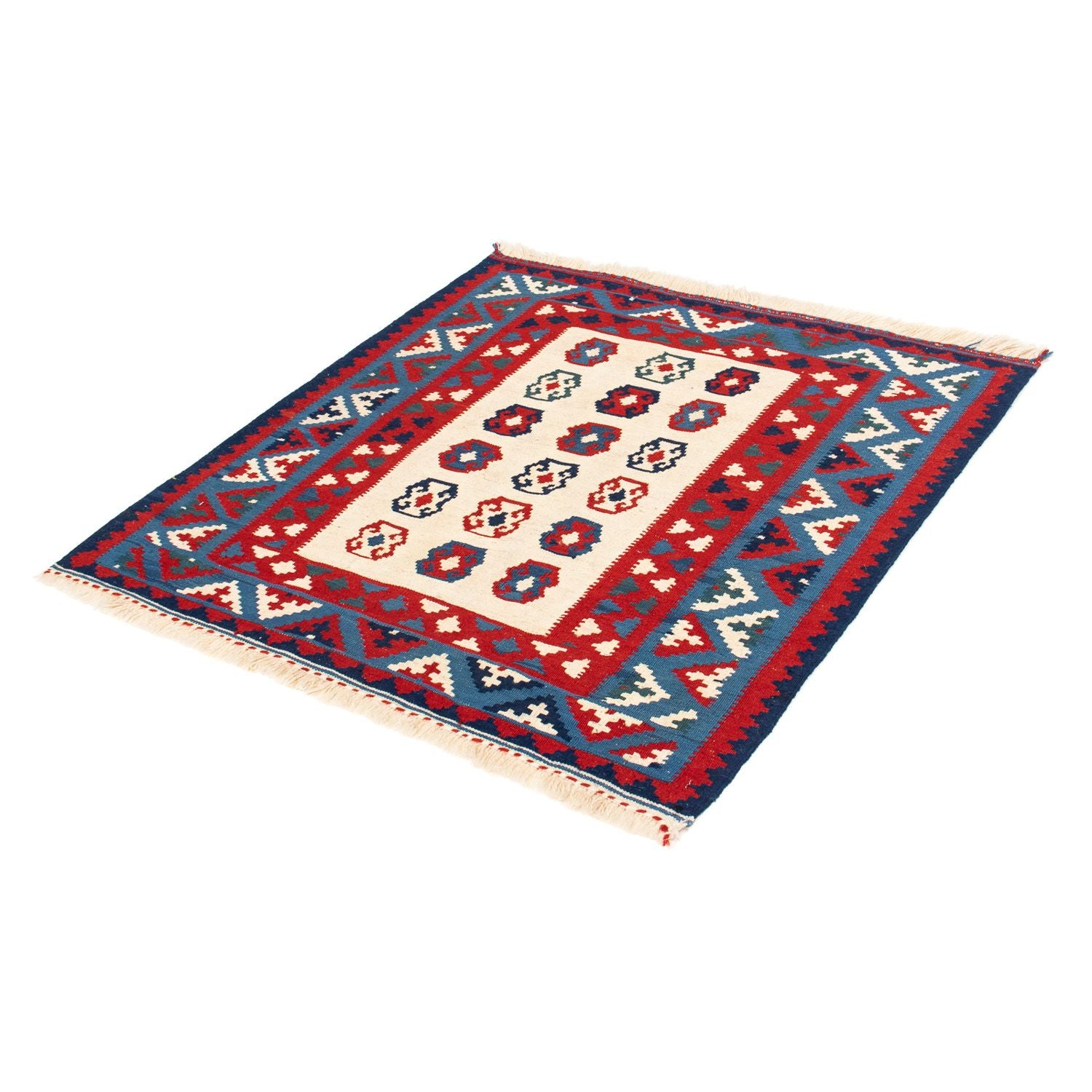 Tappeto Kelim - Orientale quadrato  - 100 x 100 cm - beige
