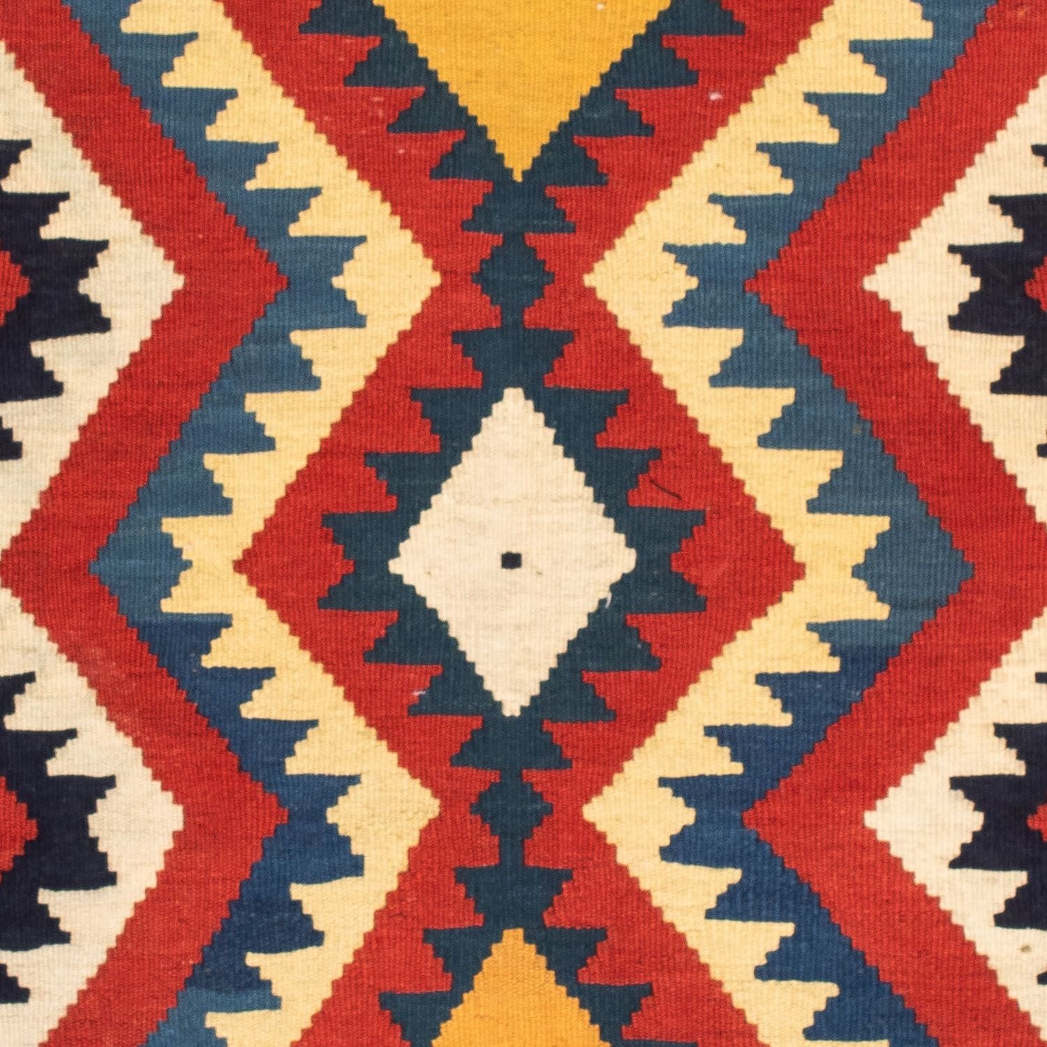 Tappeto Kelim - Orientale quadrato  - 100 x 97 cm - rosso