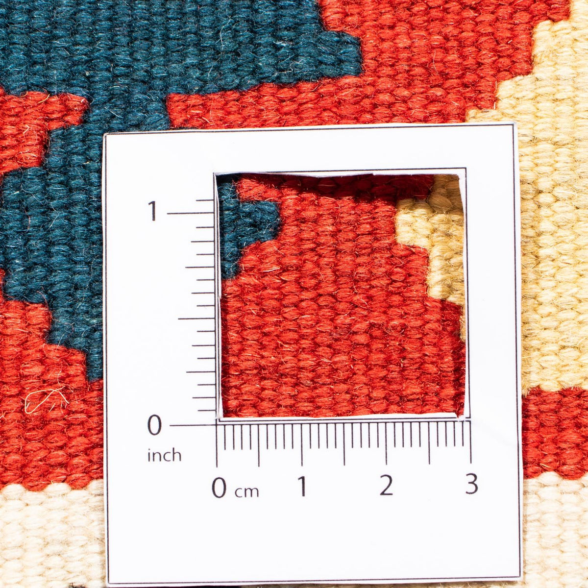 Tappeto Kelim - Orientale quadrato  - 100 x 97 cm - rosso