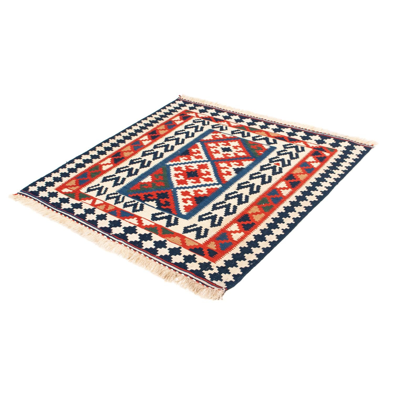 Tappeto Kelim - Orientale quadrato  - 102 x 96 cm - multicolore