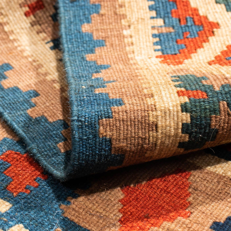 Tappeto Kelim - Orientale quadrato  - 102 x 100 cm - blu