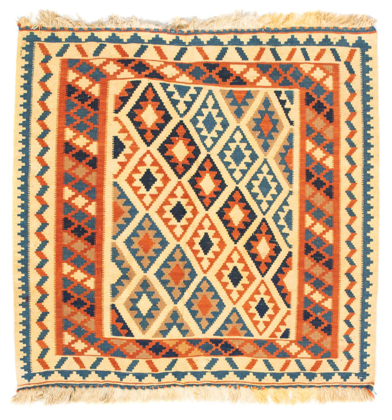 Tappeto Kelim - Orientale quadrato  - 103 x 100 cm - beige