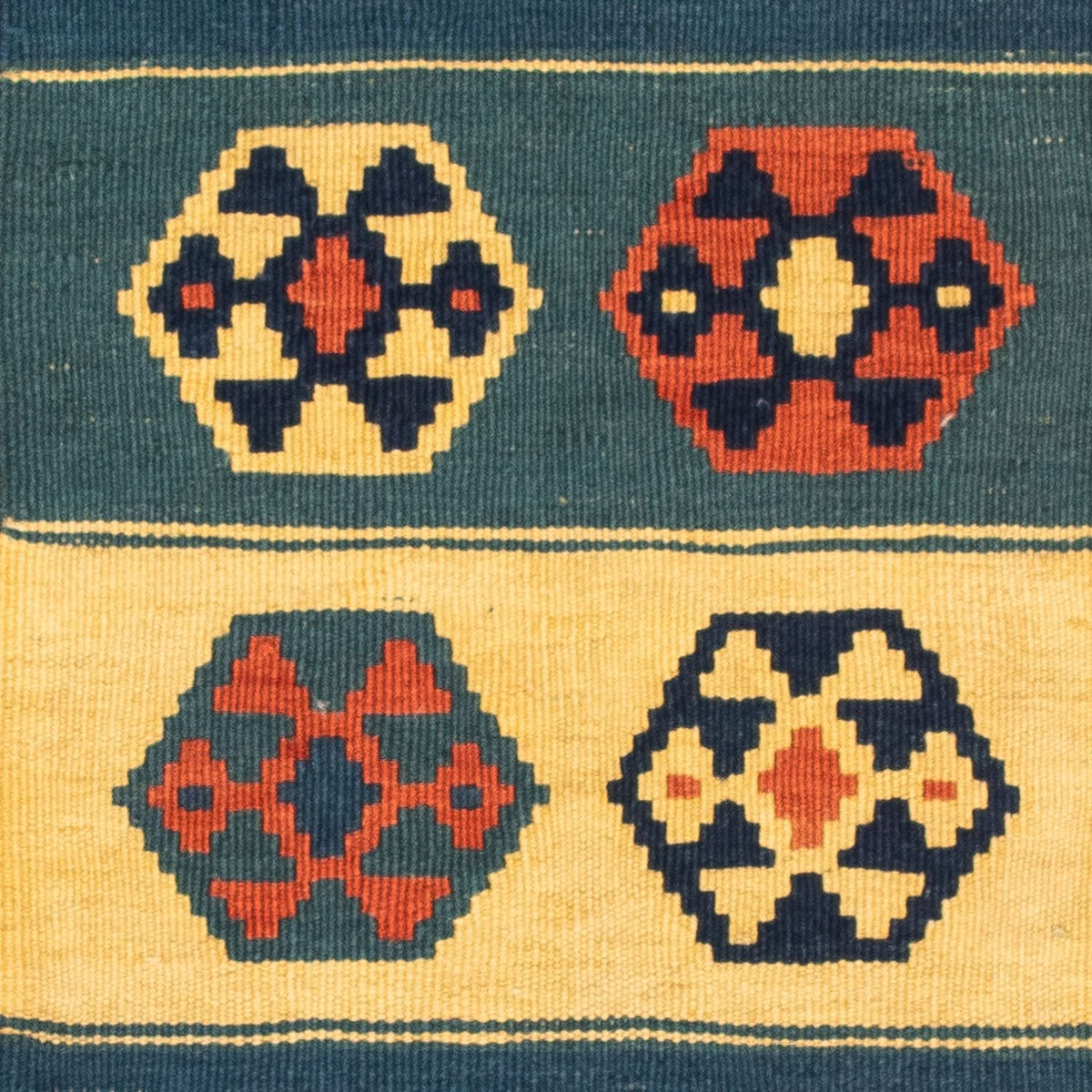 Tappeto Kelim - Orientale quadrato  - 100 x 100 cm - multicolore