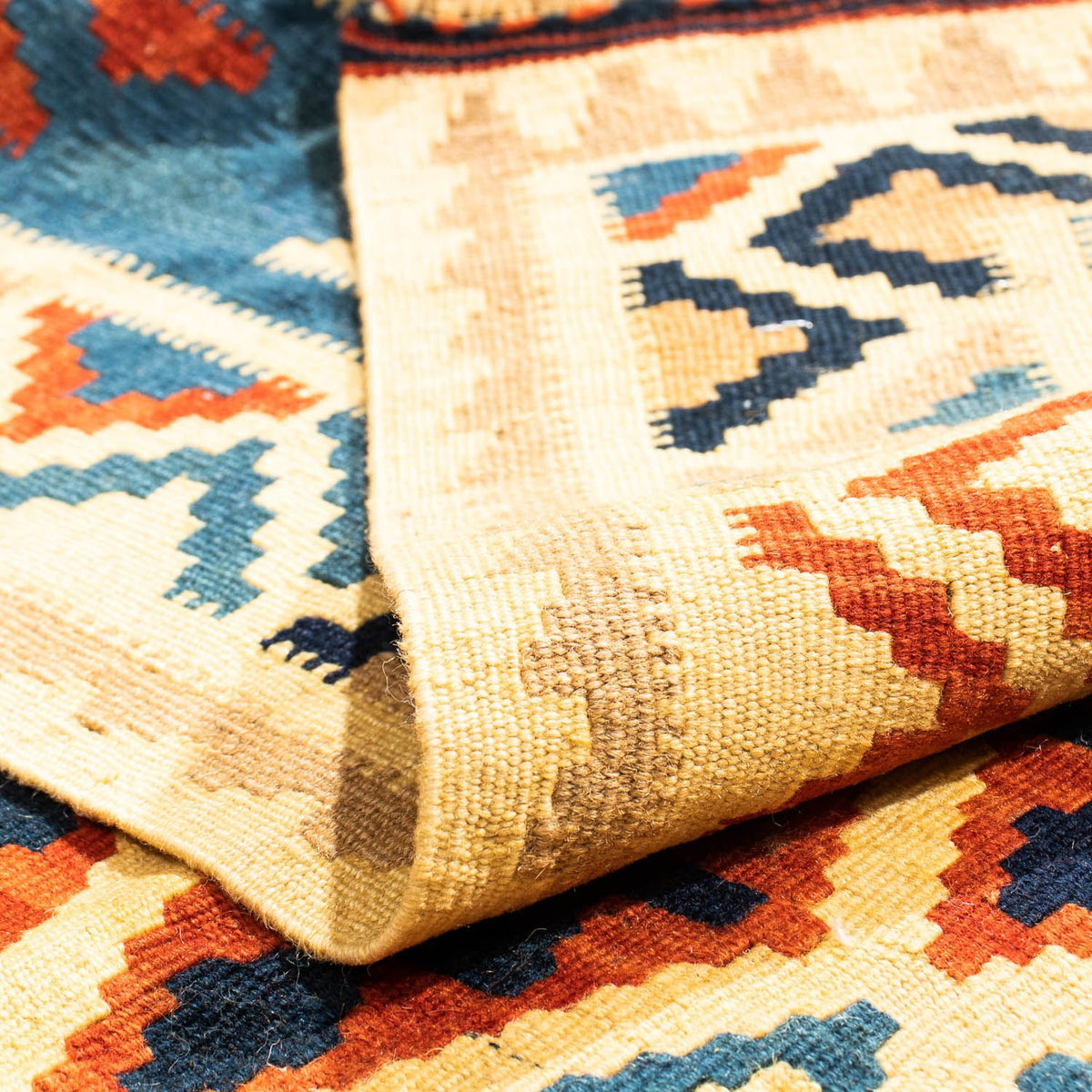 Tappeto Kelim - Orientale quadrato  - 105 x 102 cm - multicolore