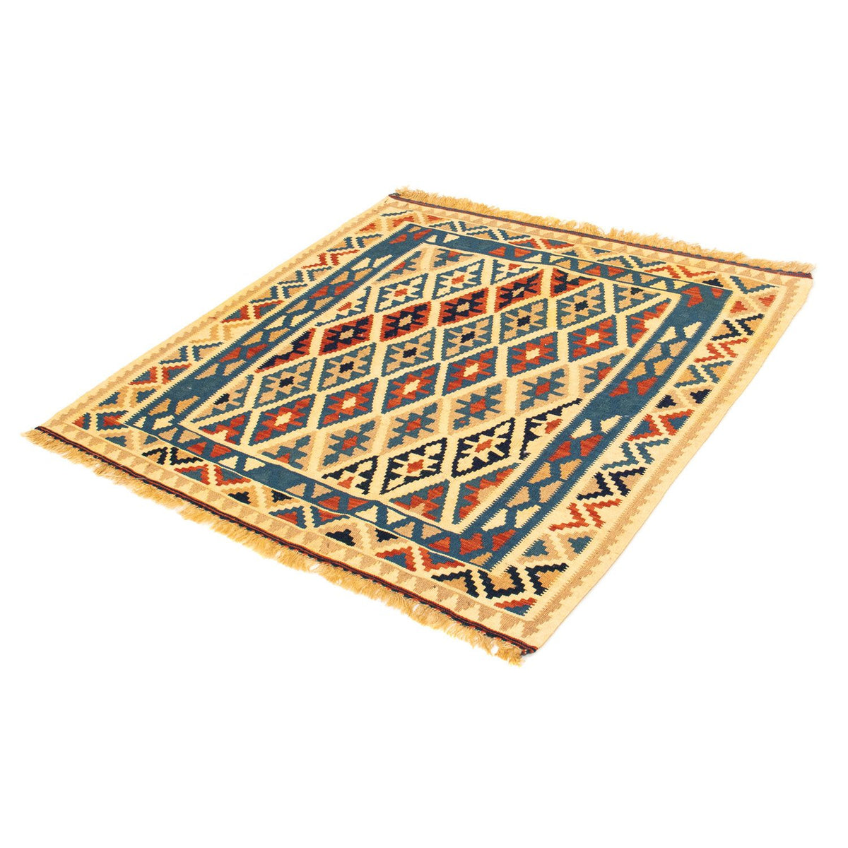 Tappeto Kelim - Orientale quadrato  - 105 x 102 cm - multicolore