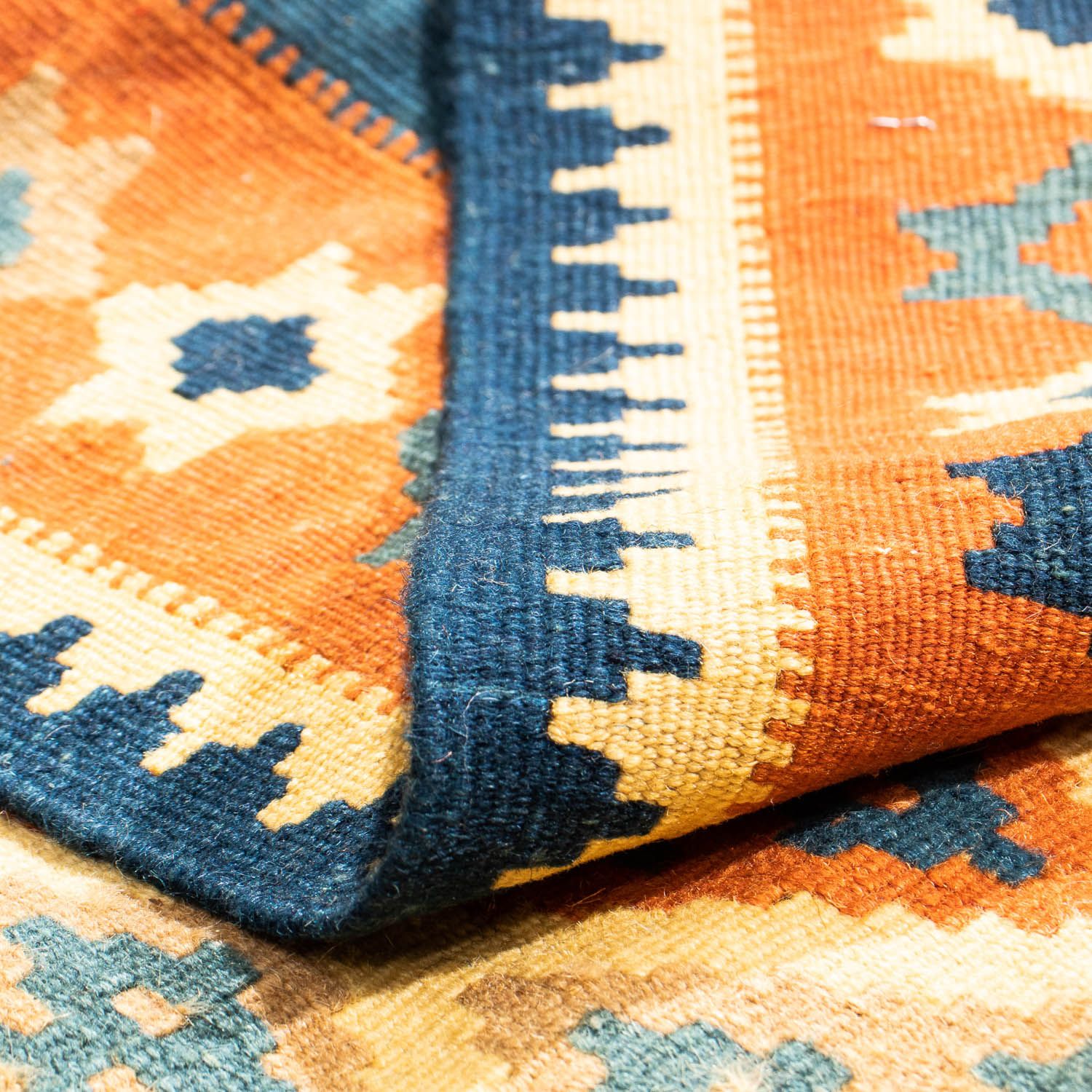 Tappeto Kelim - Orientale quadrato  - 100 x 98 cm - multicolore