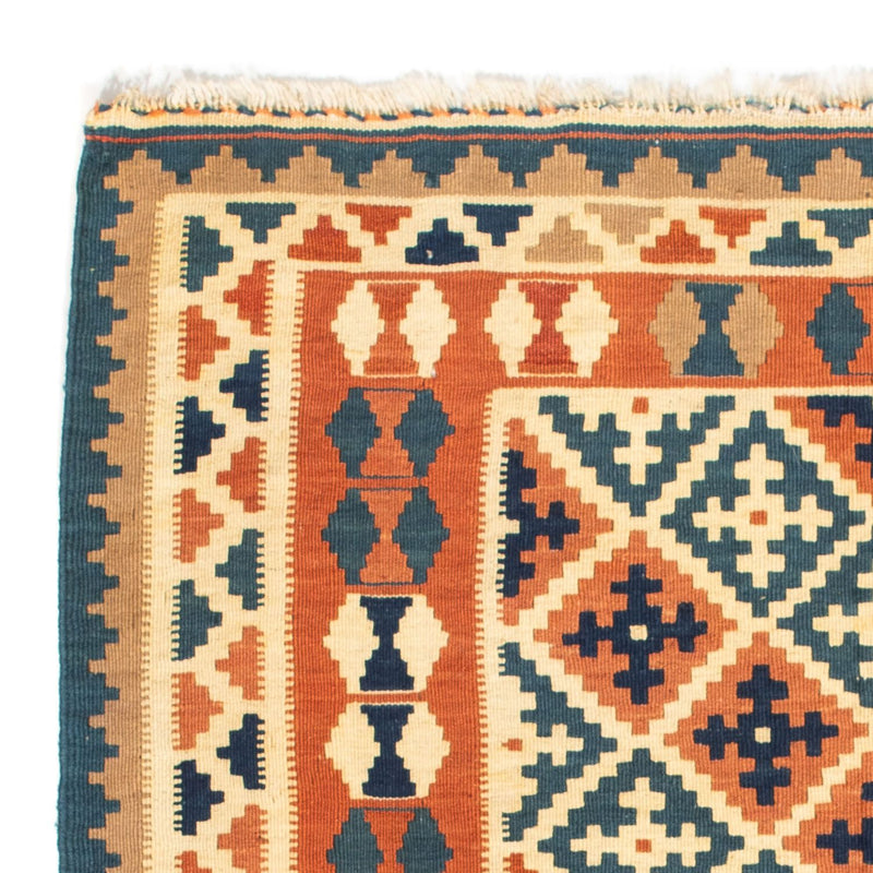 Tappeto Kelim - Orientale quadrato  - 105 x 103 cm - arancione