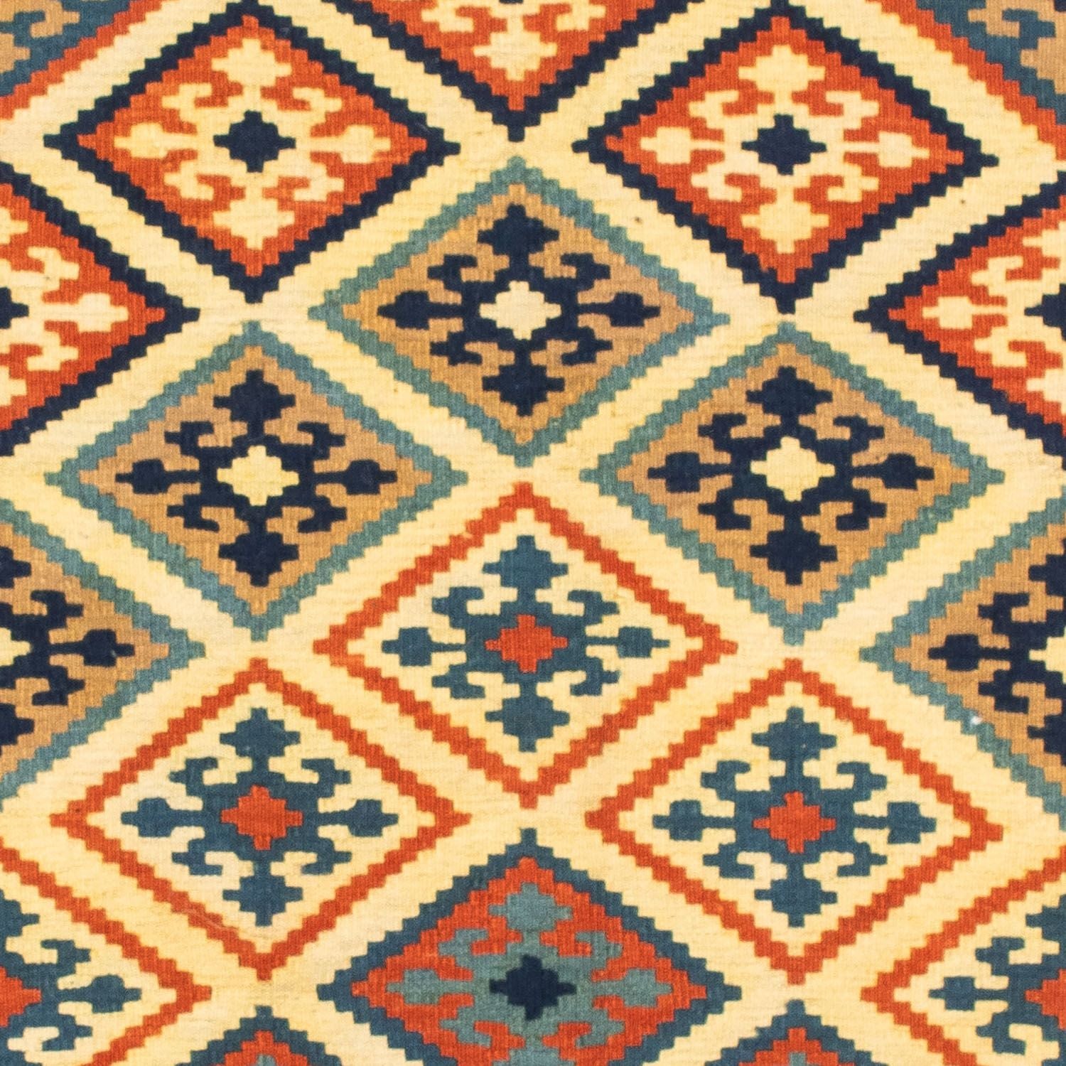 Tappeto Kelim - Orientale quadrato  - 103 x 100 cm - beige