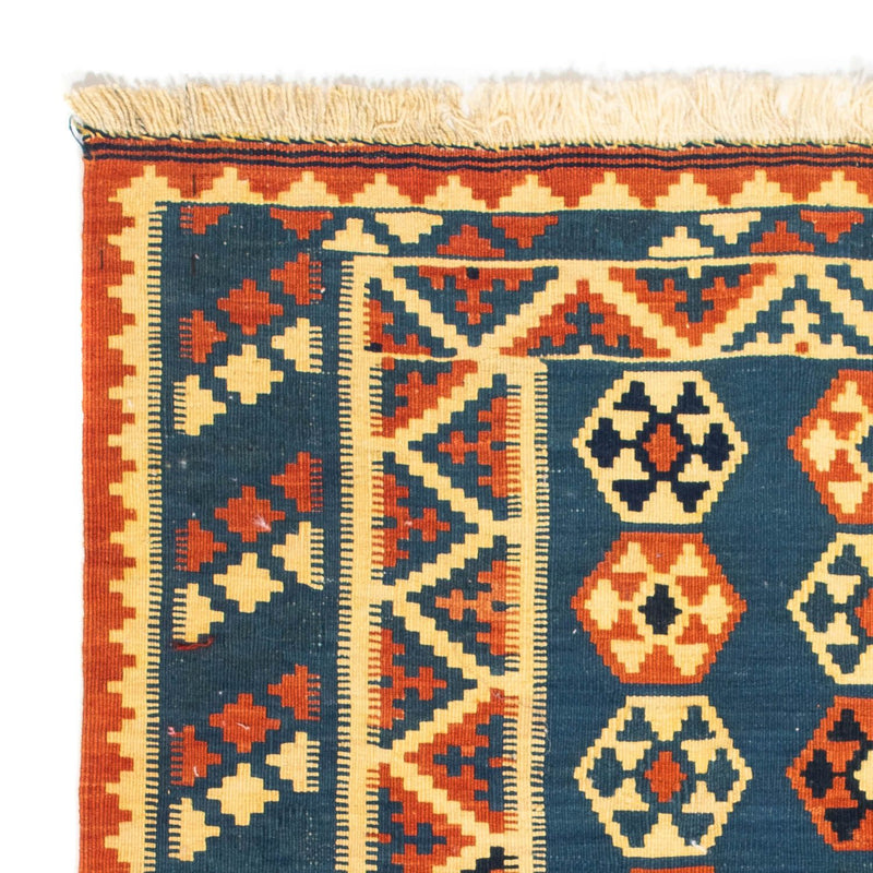 Tappeto Kelim - Orientale quadrato  - 105 x 103 cm - blu scuro