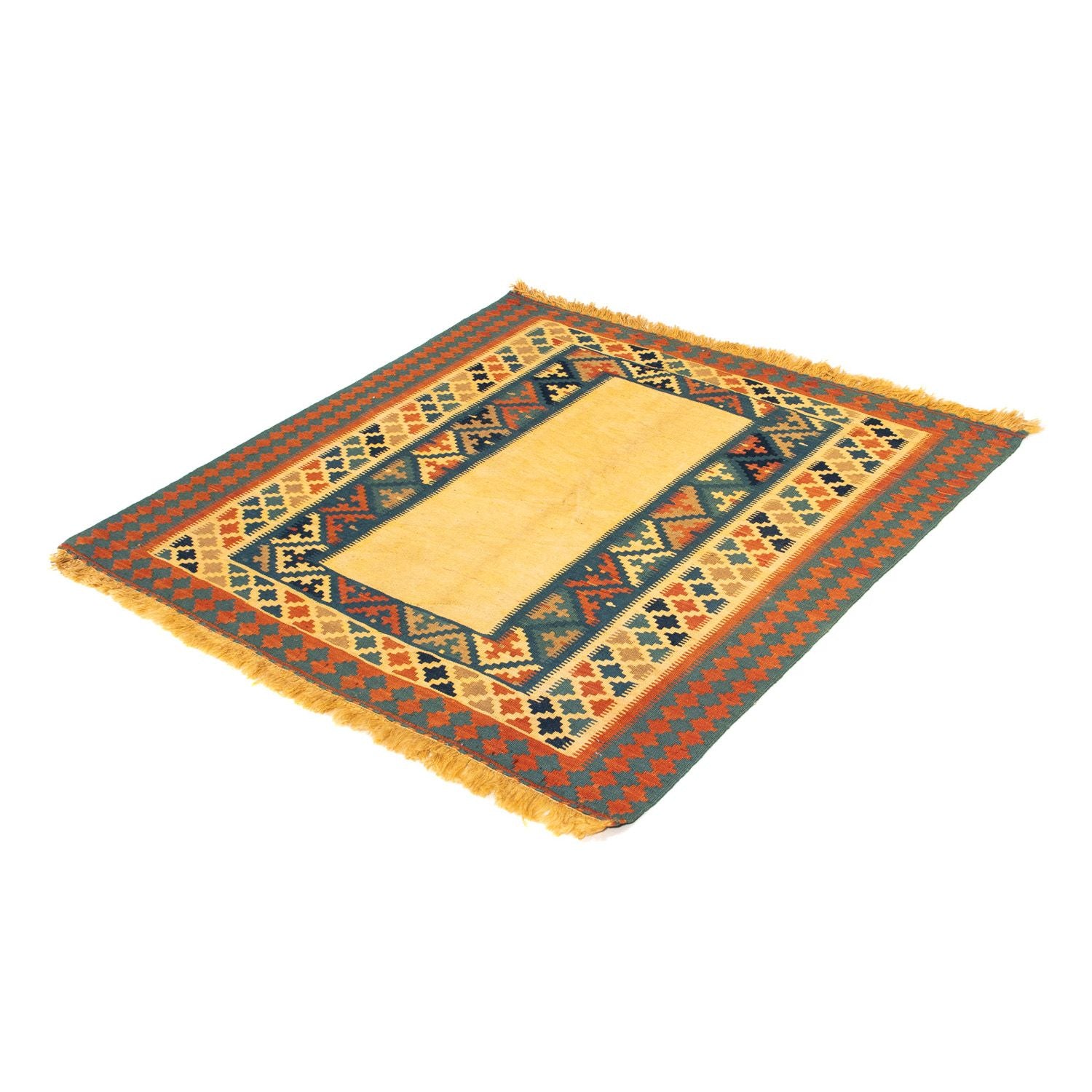 Tappeto Kelim - Orientale quadrato  - 100 x 97 cm - beige