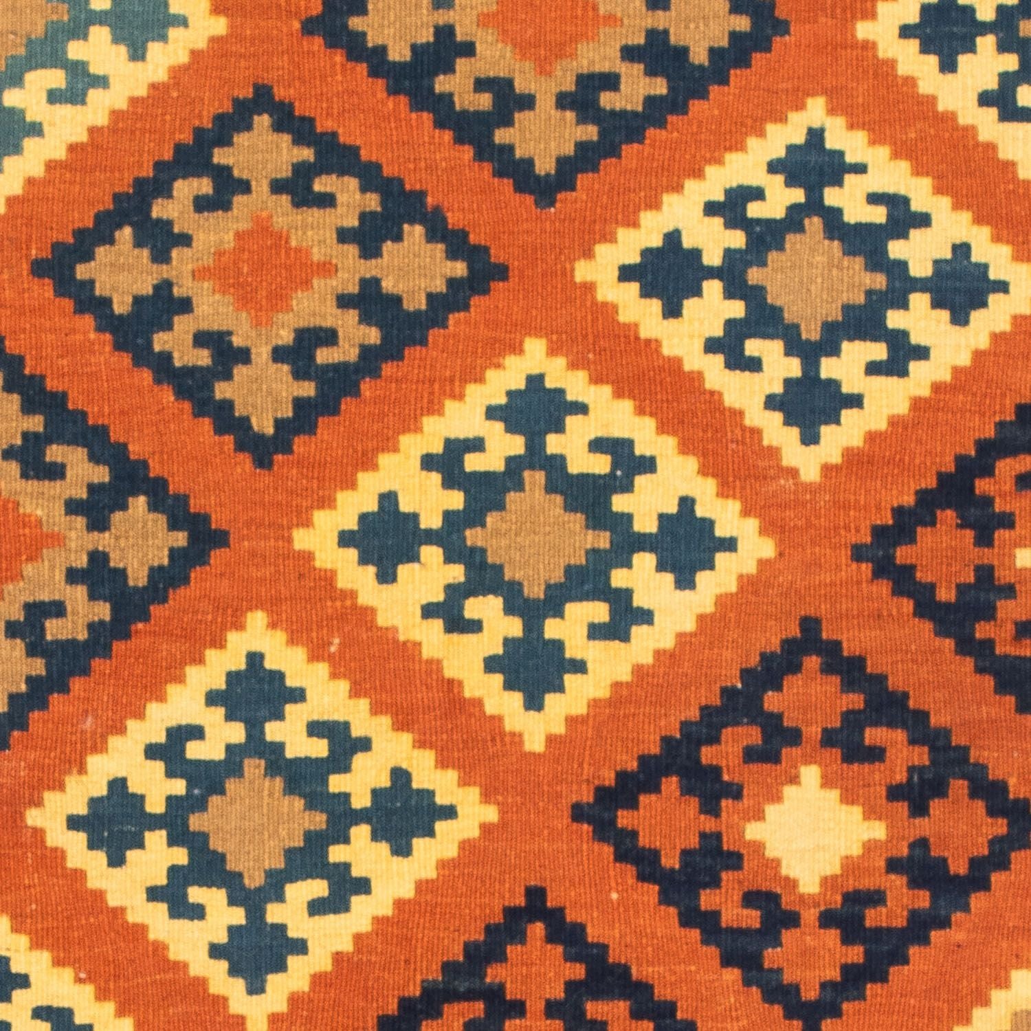 Tappeto Kelim - Orientale quadrato  - 103 x 100 cm - ruggine