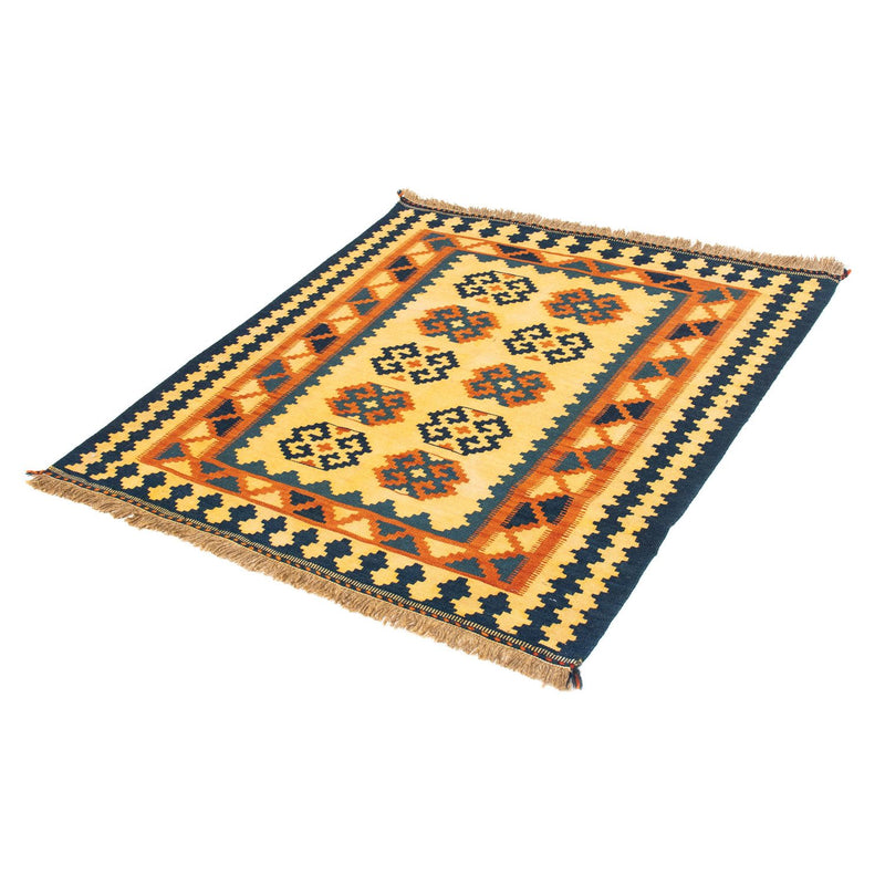 Tappeto Kelim - Orientale quadrato  - 107 x 100 cm - beige chiaro