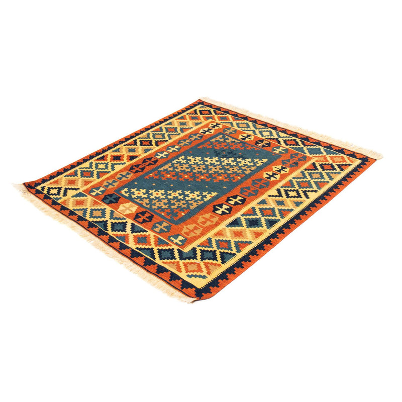 Tappeto Kelim - Orientale quadrato  - 105 x 100 cm - multicolore