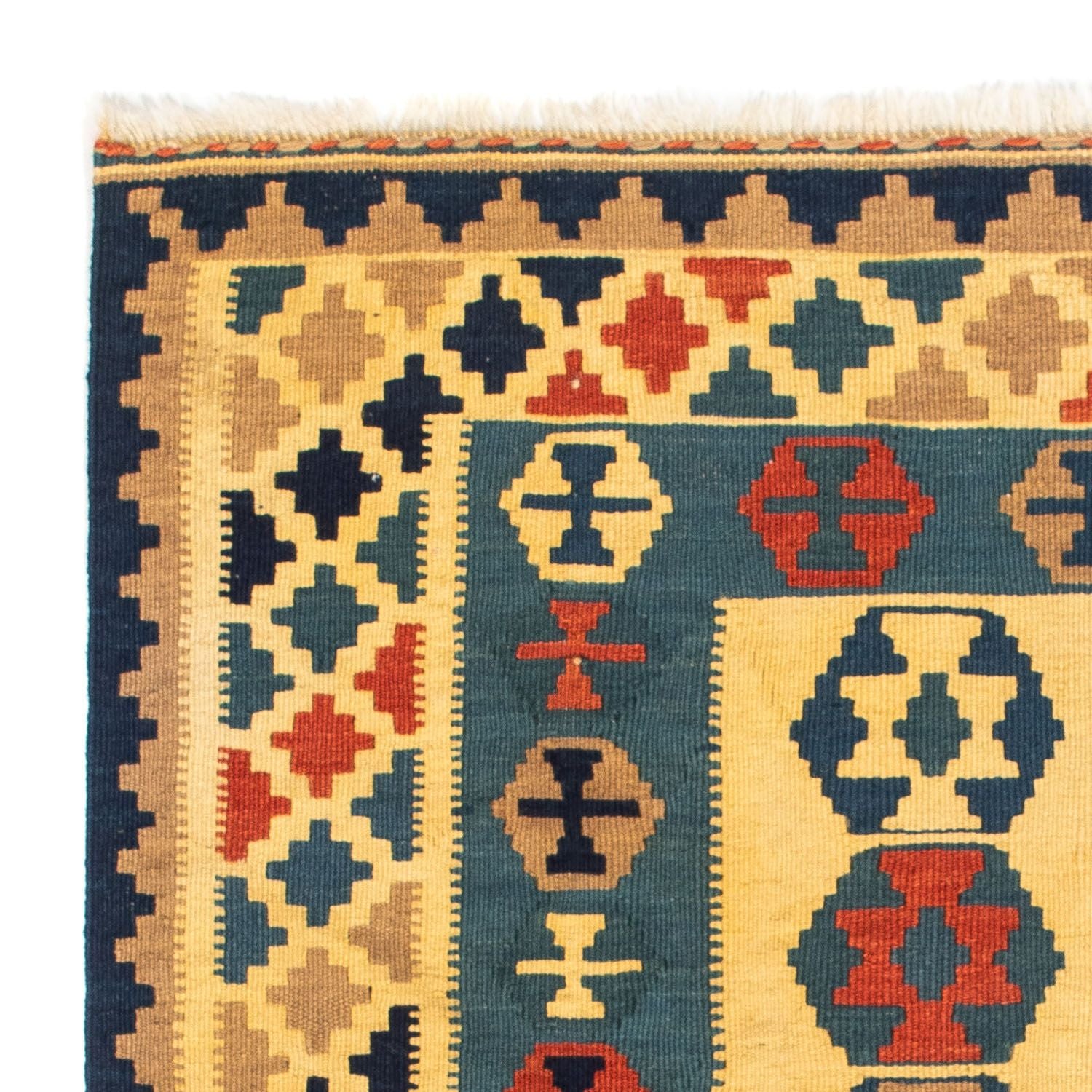 Tappeto Kelim - Orientale quadrato  - 101 x 95 cm - oro