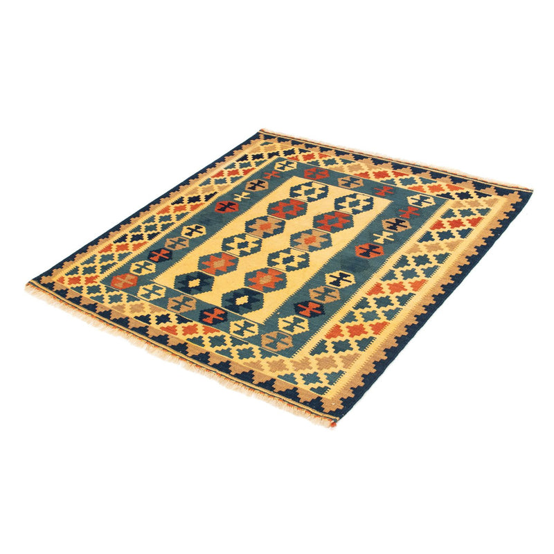 Tappeto Kelim - Orientale quadrato  - 101 x 95 cm - oro