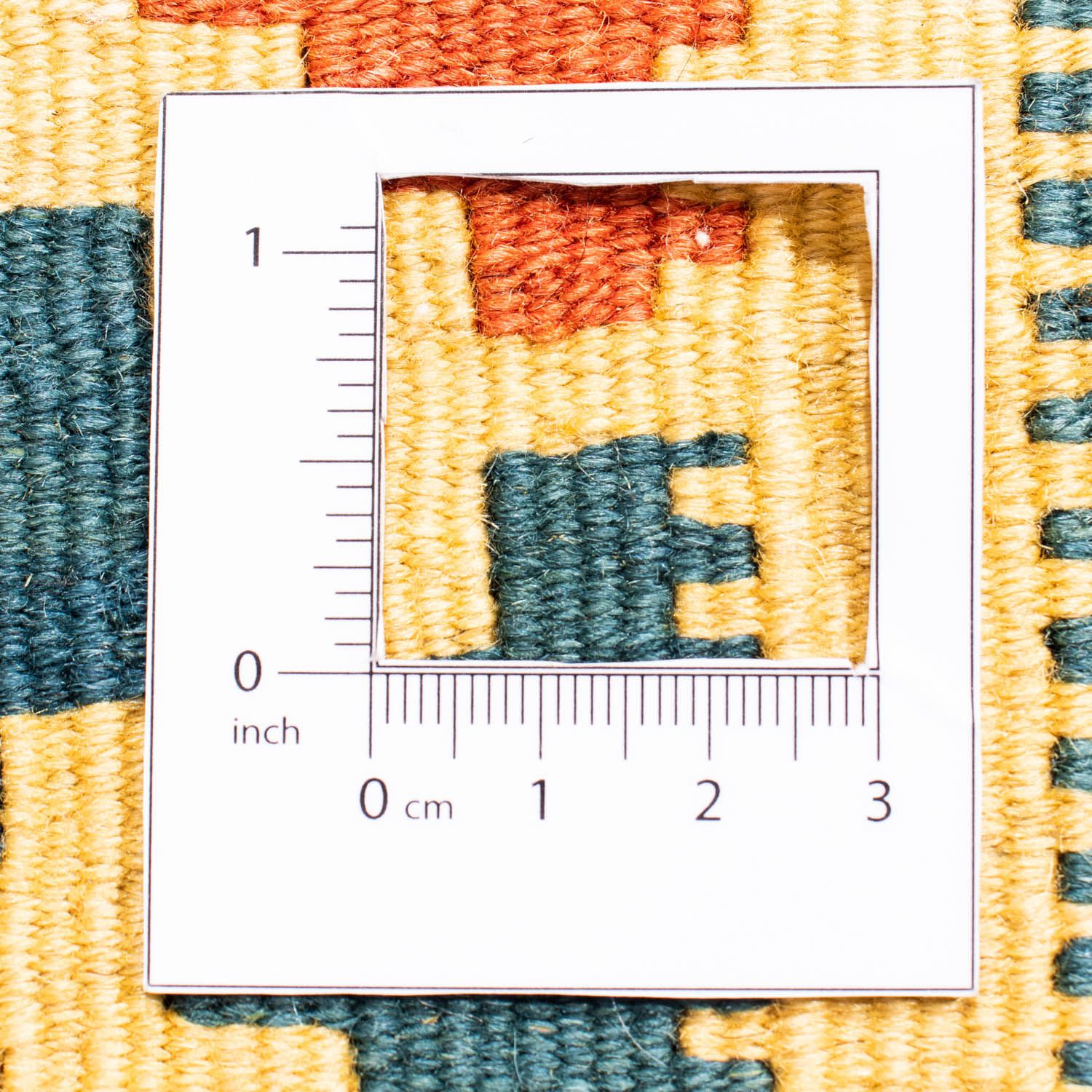 Tappeto Kelim - Orientale quadrato  - 101 x 95 cm - oro