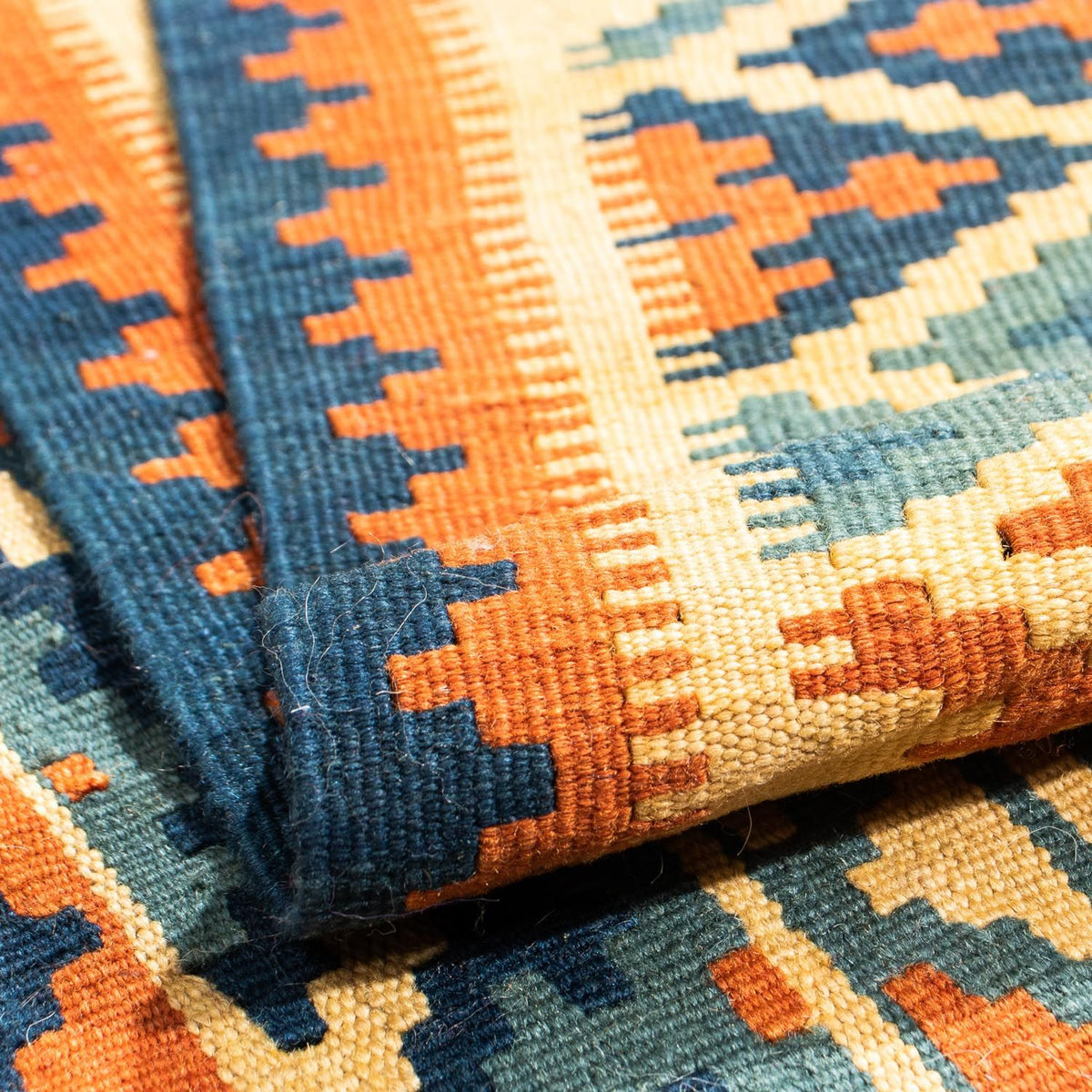 Tappeto Kelim - Orientale quadrato  - 105 x 95 cm - multicolore