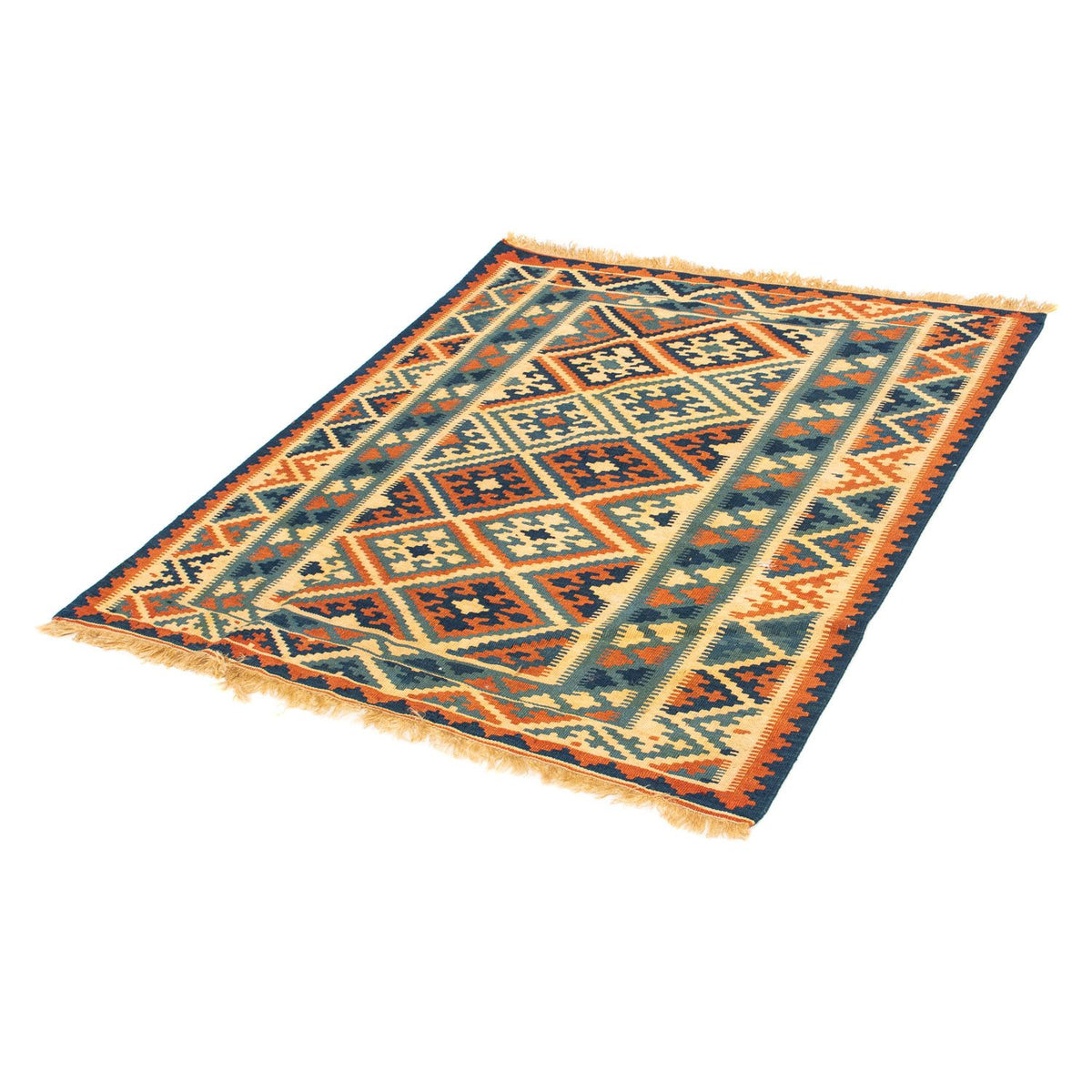 Tappeto Kelim - Orientale quadrato  - 105 x 95 cm - multicolore